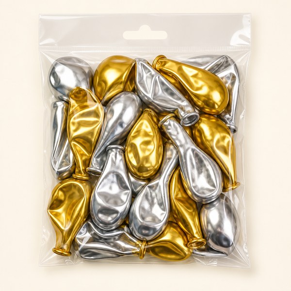 Chrome Balloon Pack Metallic