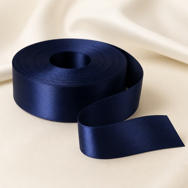 Satin Ribbon Navy 2cm