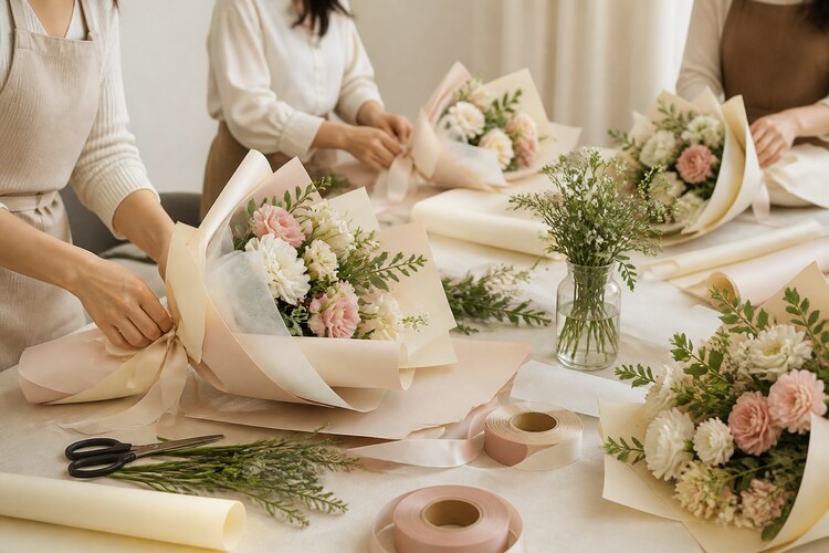 Bouquet Wrapping Class